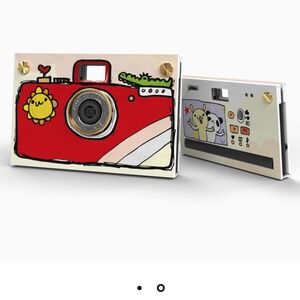 Paper Shoot Red Hand Drawn Camera